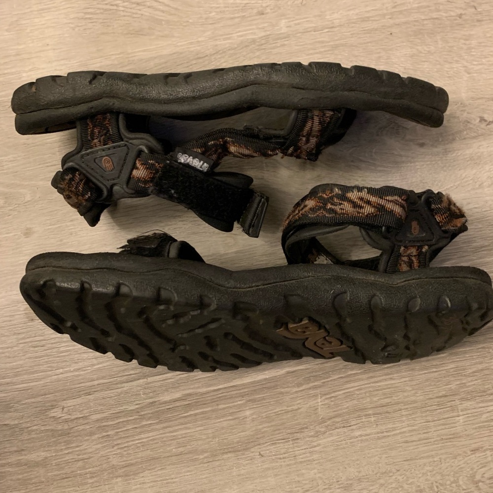 Men's TEVA sport sandals,  Size 11  - (F50D8) Brown Black